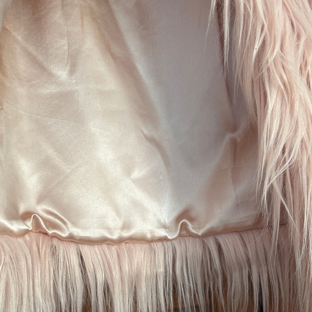 Blush Pink Faux Fur Jacket - Picture 3 of 4